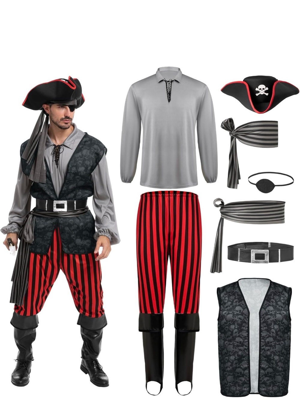Spooktacular Creations Men Pirate Costume